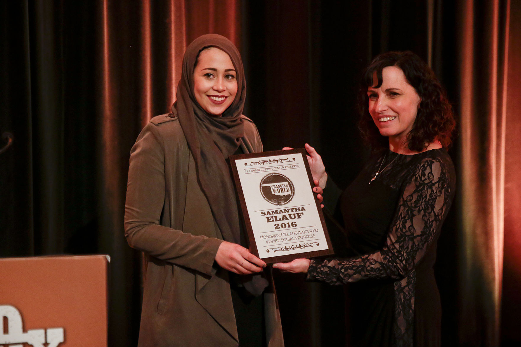 Dec. 5, 2016: Woody Guthrie Center honors Samantha Elauf